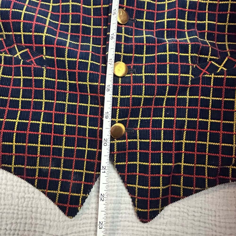 Vintage Bud Berma Originals Plaid Corduroy Vest - Picture 9 of 12